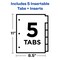 Avery Big Tab Insertable Dividers, 5-Tab Set, Multicolor (11121) - 36 Pack